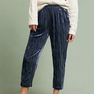 Velvet Cropped Pants